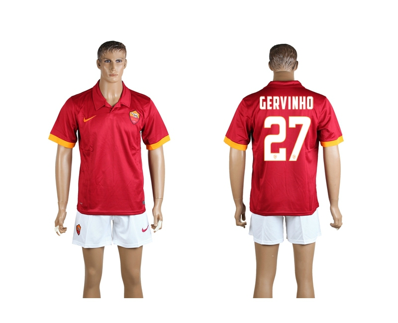 2014-15 Roma 27 Gervinho Home Soccer Jersey
