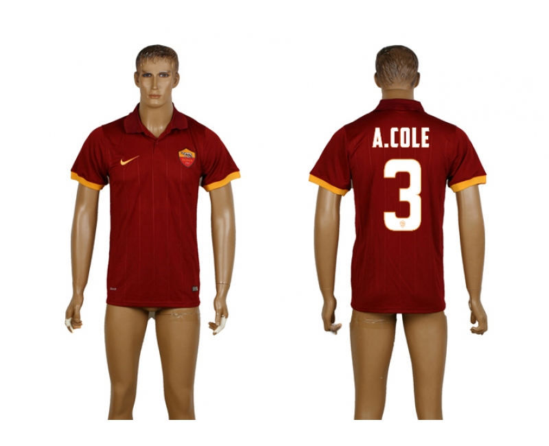 2014-15 Roma 3 A.Cole Home Thailand Jerseys 2014-15 Roma 3 A.Cole Home Thailand Jerseys
