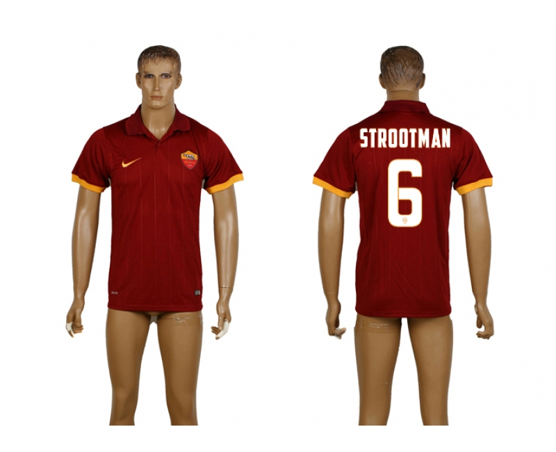 2014-15 Roma 6 Strootman Home Thailand Jerseys
