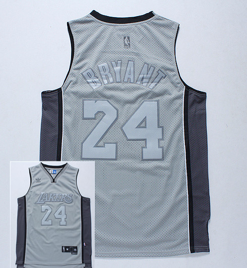 Lakers 24 Bryant Grey Shadow New Revolution 30 Jerseys
