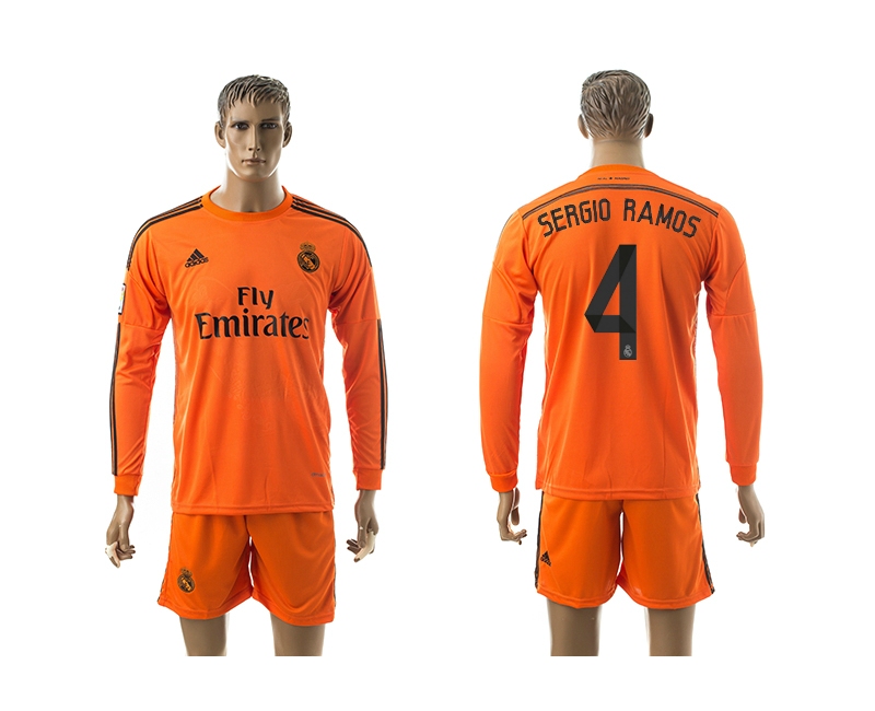 2014-15 Real Madrid 4 Sergio Ramos Third Away Long Sleeve Jerseys