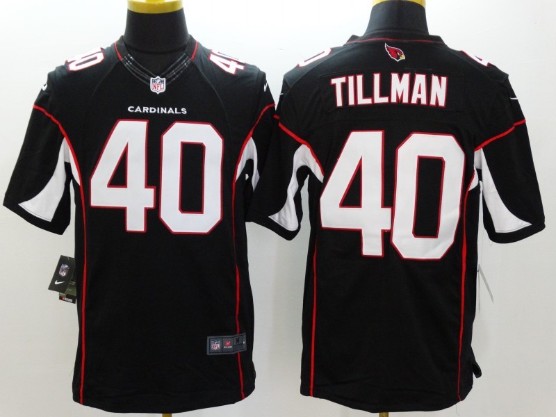 Nike Cardinals 40 Tillman Black Limited Jerseys