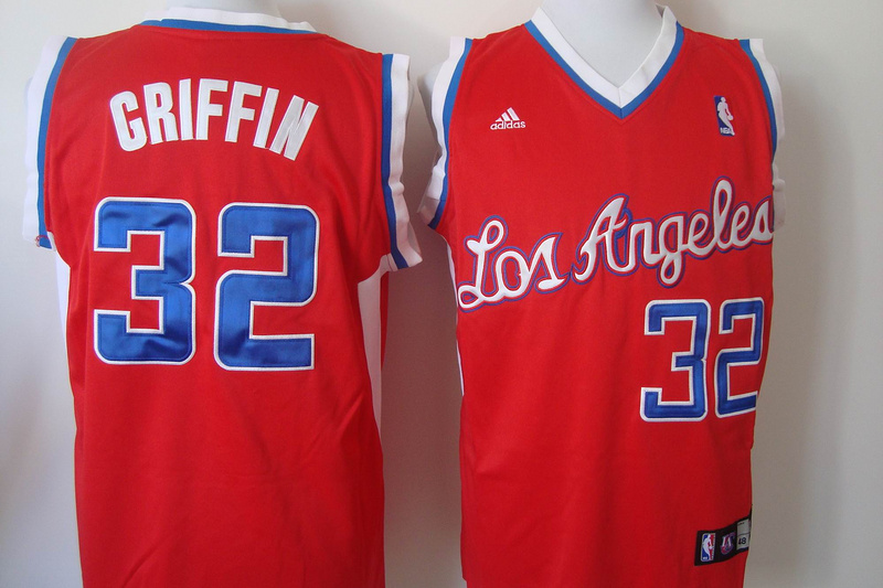 Clippers 32 Griffin Red Revolution 30 Jerseys