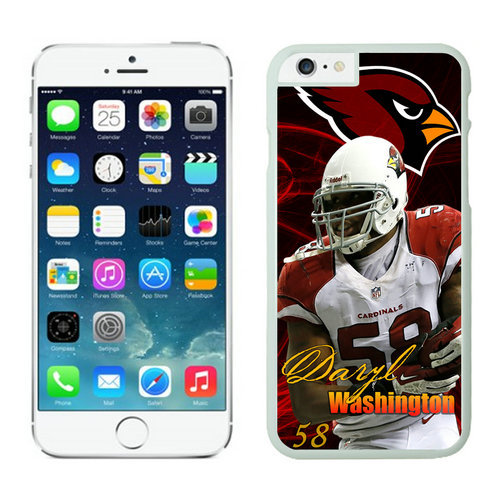 Arizona Cardinals Daryl Washington iPhone 6 Cases White