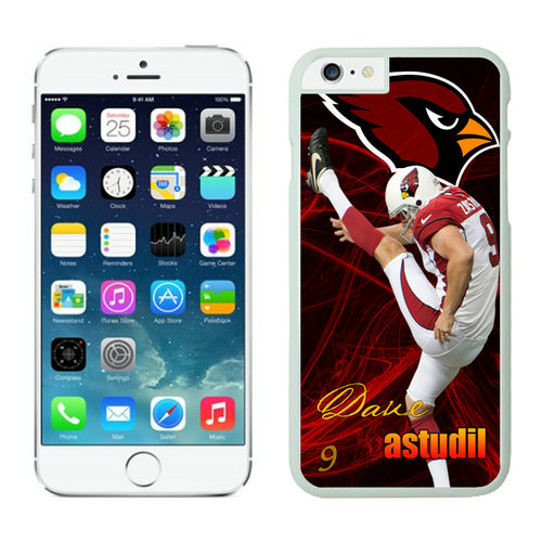 Arizona Cardinals Dave Zastudil iPhone 6 Cases White - Click Image to Close