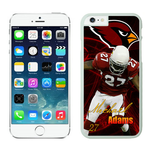 Arizona Cardinals Michael Adams iPhone 6 Cases White - Click Image to Close
