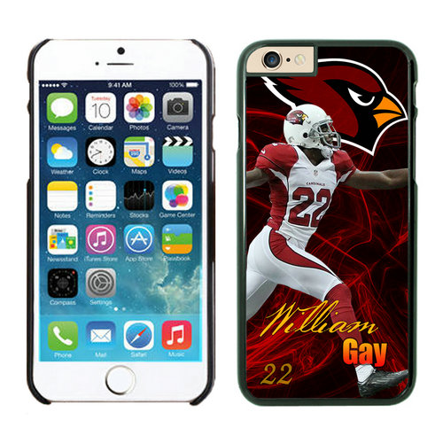 Arizona Cardinals William Gay iPhone 6 Cases Black
