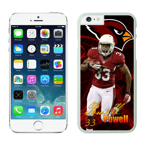 Arizona Cardinals William Powell iPhone 6 Cases White - Click Image to Close