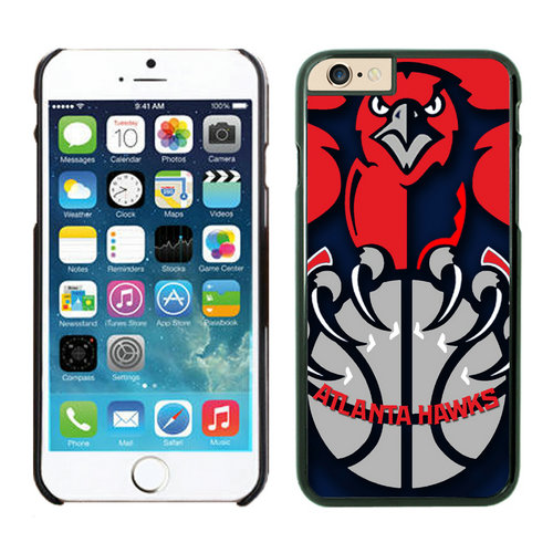 Atlanta Hawks iPhone 6 Plus Cases Black