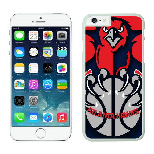 Atlanta Hawks iPhone 6 Plus Cases White