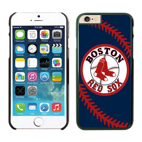Boston Red Sox iPhone 6 Cases Black - Click Image to Close