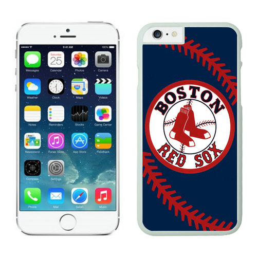 Boston Red Sox iPhone 6 Plus Cases White - Click Image to Close