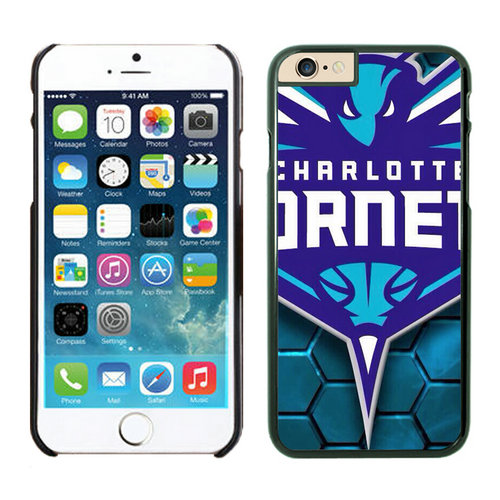 Charlotte Hornets iPhone 6 Plus Cases Black