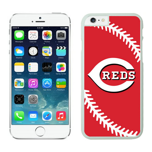 Cincinnati Reds iPhone 6 Plus Cases White02