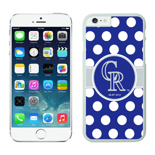 Colorado Rockies iPhone 6 Plus Cases White03
