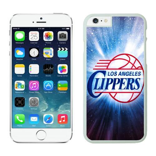 LA Clippers iPhone 6 Plus Cases White - Click Image to Close