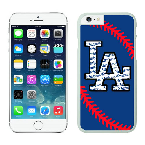 Los Angeles Dodgers iPhone 6 Plus Cases White04 - Click Image to Close