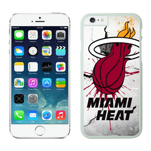 Miami Heat iPhone 6 Plus Cases White - Click Image to Close