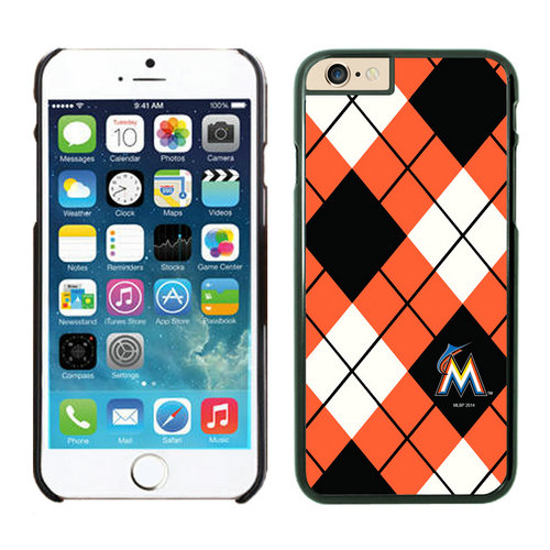 Miami Marlins iPhone 6 Plus Cases Black - Click Image to Close