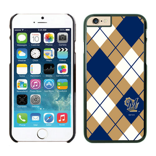 Milwaukee Brewers iPhone 6 Cases Black02 - Click Image to Close