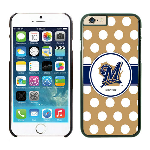 Milwaukee Brewers iPhone 6 Plus Cases Black04