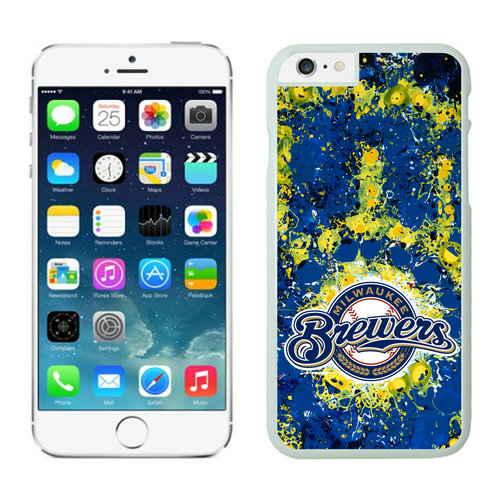 Milwaukee Brewers iPhone 6 Plus Cases White