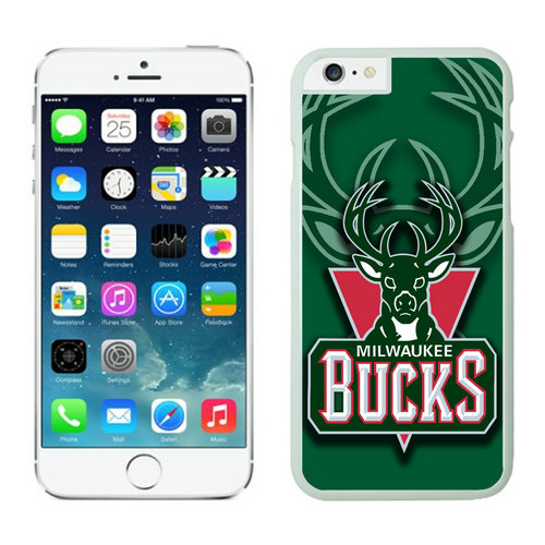 Milwaukee Bucks iPhone 6 Cases White - Click Image to Close