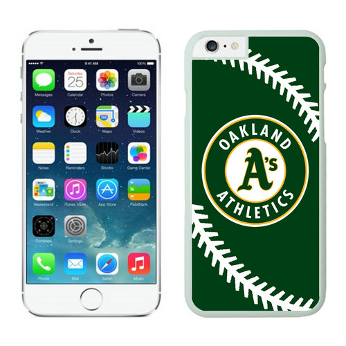 Oakland Athletics iPhone 6 Plus Cases White