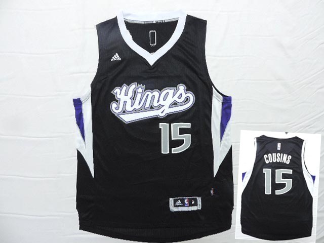Kings 15 Cousins Black New Revolution 30 Jersey - Click Image to Close