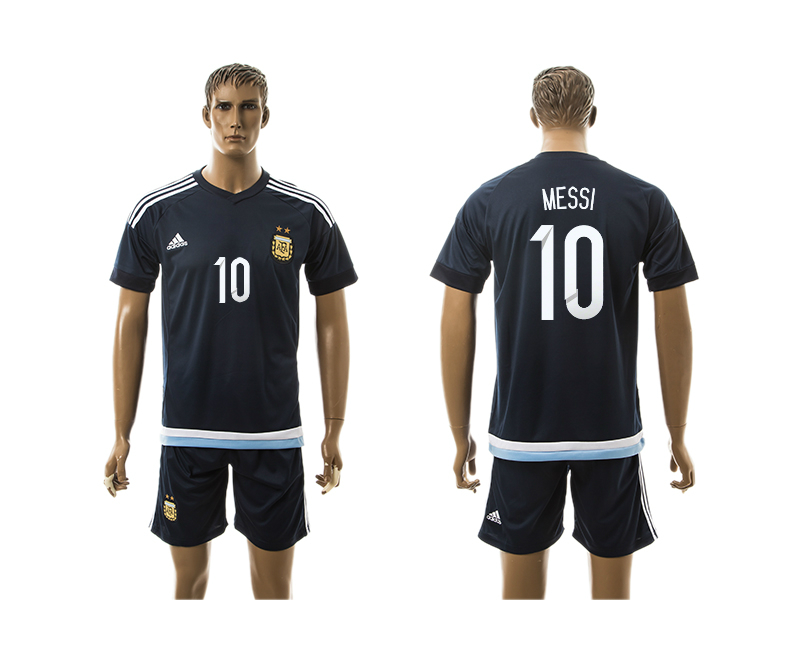 2015-16 Argentina 10 Messi Away Jersey