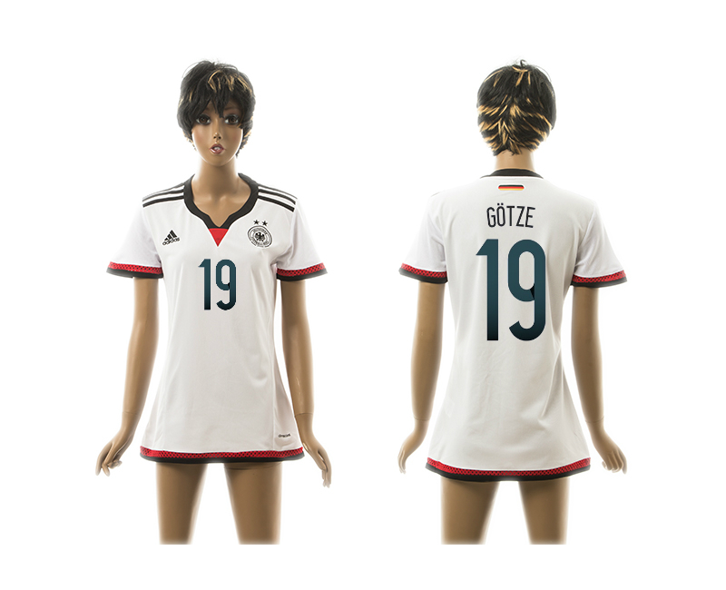 2015-16 Germany 19 Gotze Home Women Jersey