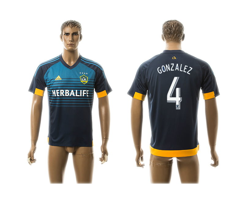 2015-16 Los Angeles Galaxy 4 Gonzalez Away Thailand Jersey