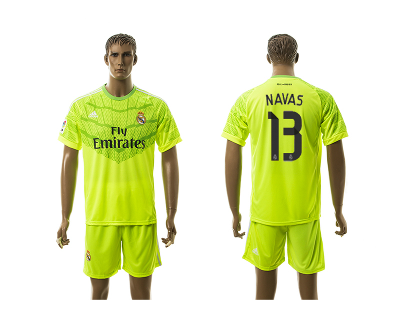 2015-16 Real Madrid 13 Navas Goalkeeper Jersey