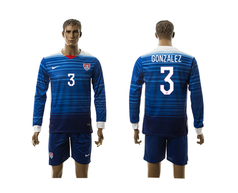 2015-16 USA 3 Gonzalez Away Jersey