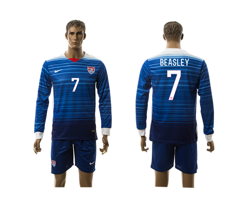 2015-16 USA 7 Beasley Away Long Sleeve Jersey