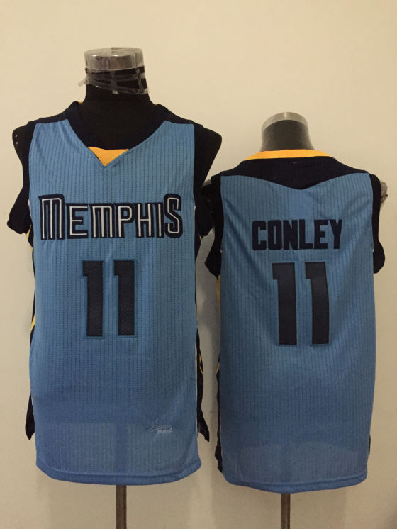 Grizzlie 11 Mike Conley Light Blue New Revolution 30 Jersey - Click Image to Close