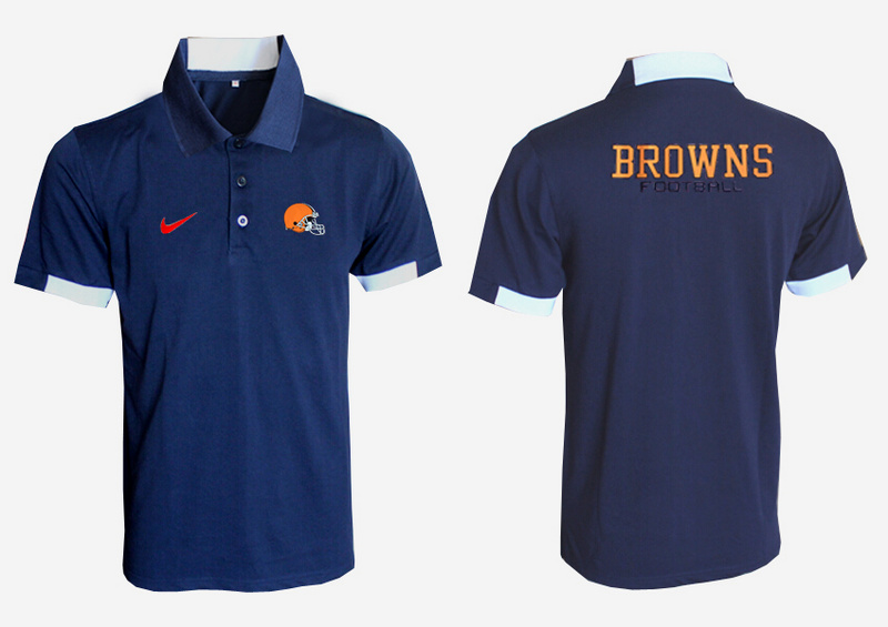 Nike Browns D.Blue Polo Shirt
