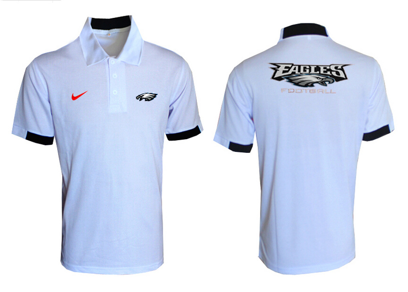 Nike Eagles White Polo Shirt