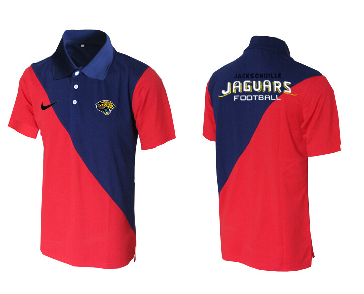 Nike Jaguars Blue And Red Polo Shirt