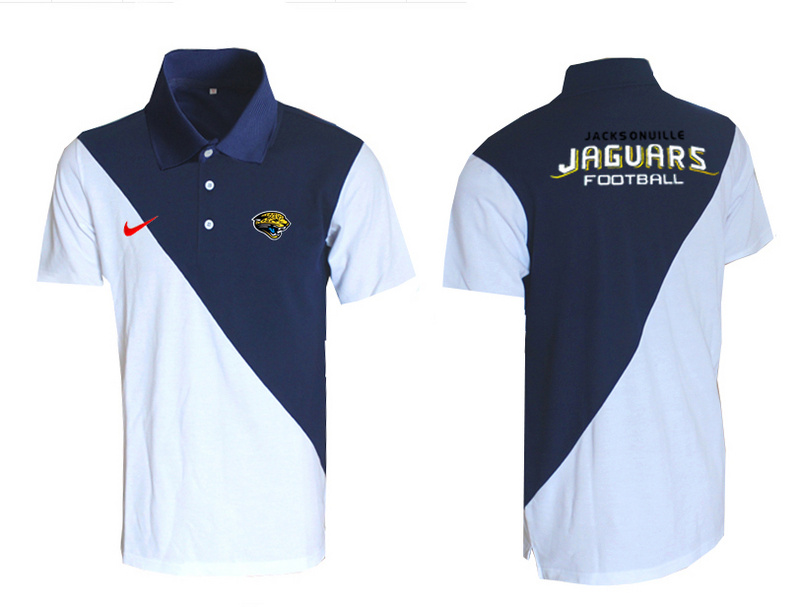 Nike Jaguars Blue And White Polo Shirt