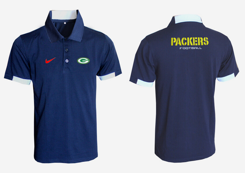 Nike Packers D.Blue Polo Shirt Nike Packers D.Blue Polo Shirt