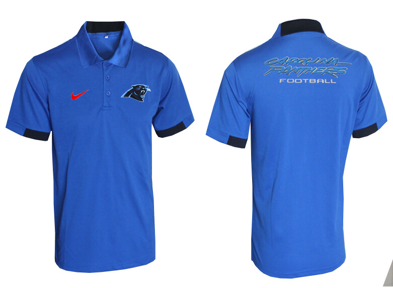 Nike Panthers Blue Polo Shirt
