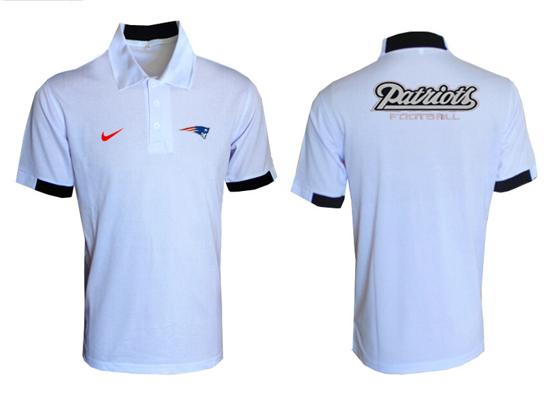 Nike Patriots White Polo Shirt