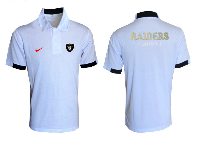 Nike Raiders White Polo Shirt