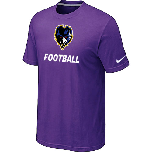 Men's Baltimore Ravens Nike Facility T Shirt Purple2