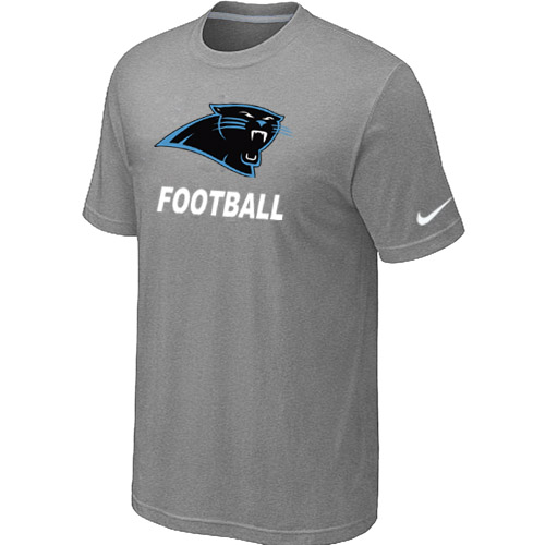 Men's Carolina Panthers Nike Facility T Shirt Grey
