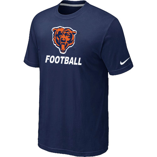 Men's Chicago Bears Nike Facility T Shirt D.Blue