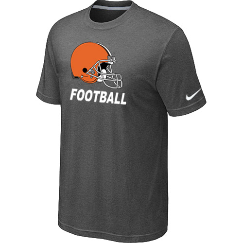 Men's Cleveland Browns Nike Facility T Shirt D.Grey - Click Image to Close