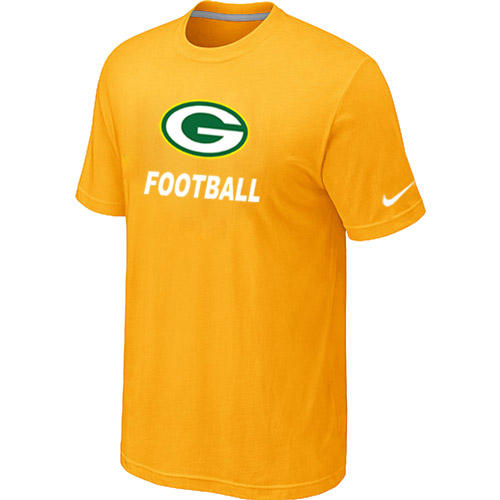 Men's Green Bay Packers Nike Facility T Shirt Yellow
