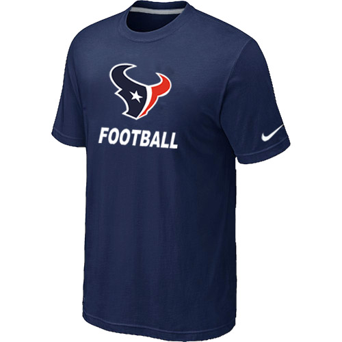Men's Green Houston Texans Nike Facility T Shirt D.Blue